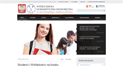 Desktop Screenshot of liceum.wszh-e.edu.pl